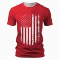 thumbnail image 1 of UAYOTSE USA 4th of July Shirts for Men American Flag Short Sleeve Patriotic Independence Day Tee Top,Sizes XL, 1 of 5