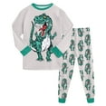 thumbnail image 1 of UAYOTSE Unisex Kids Boys and Girls Pajama Sets Winter Long Sleeve Long Pants 2pcs Silky Sleepwear Loungewear,Sizes 5-6 Years, 1 of 9