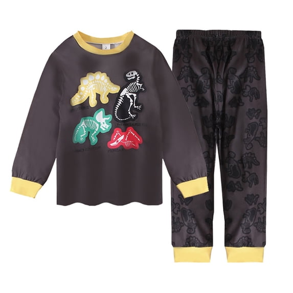 UAYOTSE Unisex Pajamas Set Boys Girls Pjs for Kids Long Sleeve 2 Piece Sleepwear Nightwear,Sizes 2-3 Years