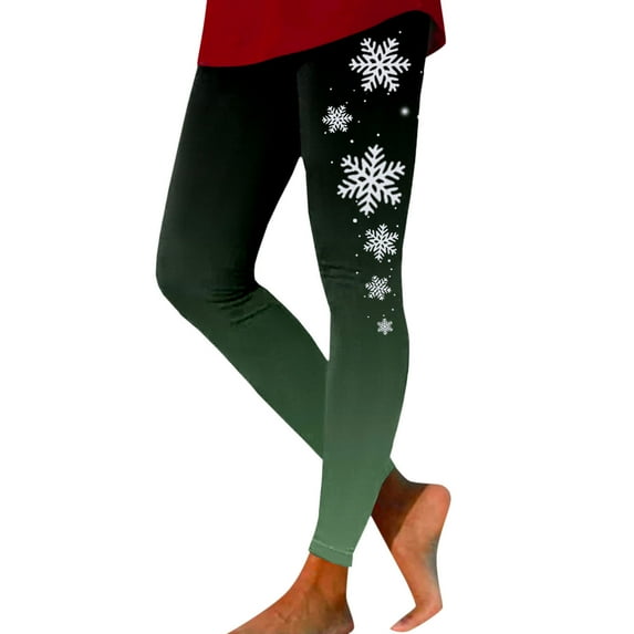 UAYOTSE Warm Leggings for Women Winter Pack Women Casual Fashion Christmas Printed Sports Leggings Casual Yoga Leggings,XL AG