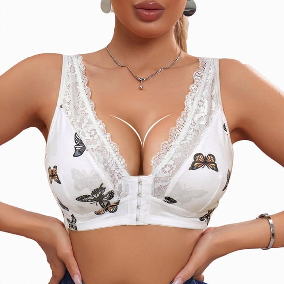 UAYOTSE Women's Full Coverage Seamless Wireless Bra Lift Support Comfortable T Shirt Bra Size XL