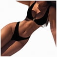 thumbnail image 1 of UAYOTSE Women's Halter Bikini Set Triangle Top String Swimwear Two Piece Swimsuits Cheeky Bathing Suit,Sizes S, 1 of 6