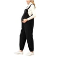 thumbnail image 1 of UAYOTSE Women's Maternity Jumpsuits Sleeveless Rib Knitted Straight Leg Overalls Romper,Sizes M, 1 of 9