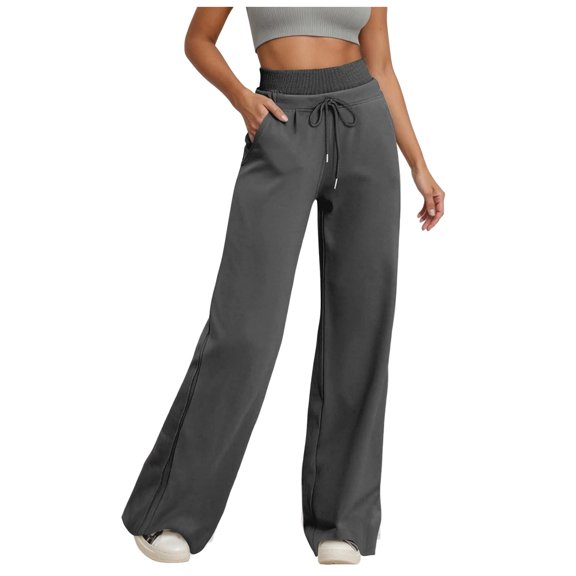 UAYOTSE Women’s Yoga Pants Casual Drawstring Jogger Sweatpants Track Pants,Sizes L