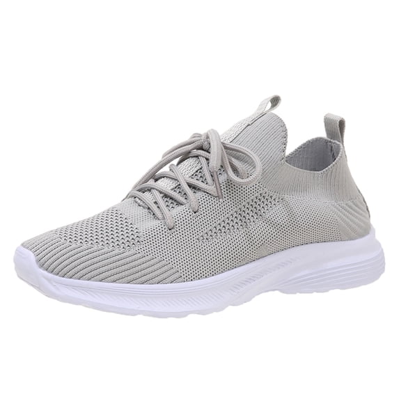 UAYOTSE Womens Fashion Sneakers Classic Trainers Skate Shoes Casual Comfort Walking Footwear,Grey 42