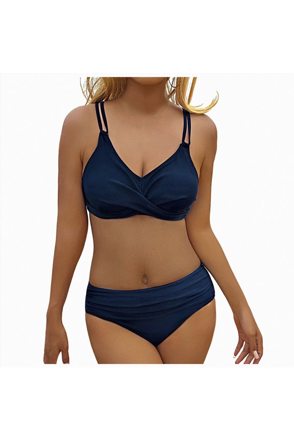 Womens Summer Beach Strappy Push Up Bikini Set Swimsuit Padded Bathing Swimwear,Sizes M