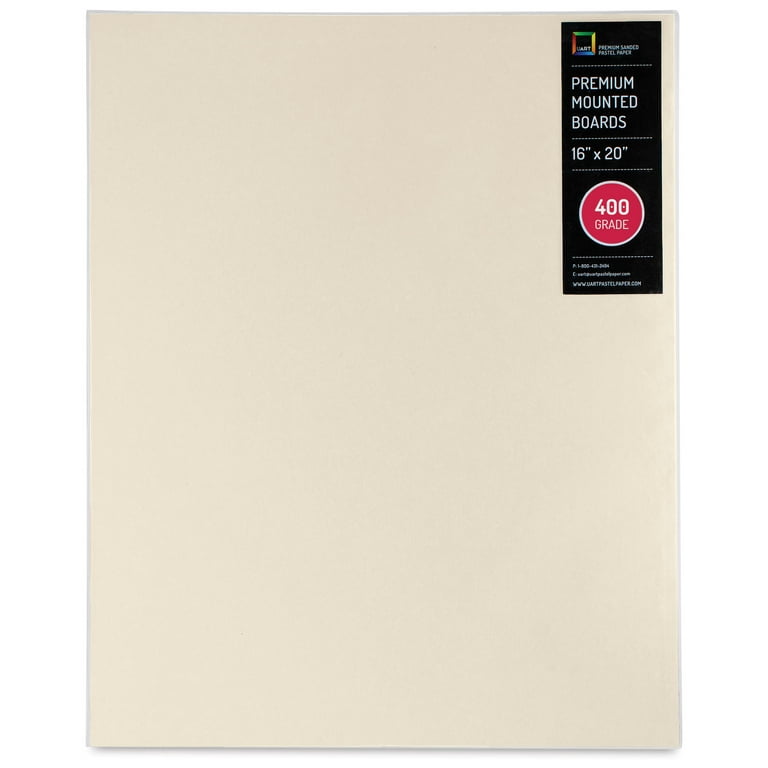 UArt Premium Sanded Pastel Paper Board - 16 x 20, Neutral, 400 Grit