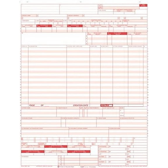 UB-04 Hospital Claim Form Laser-Cut Sheet (1,000/case)
