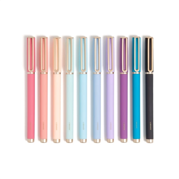 U Brands Catalina Felt Tip Pens, 10 Count, Medium Point, Assorted Colors