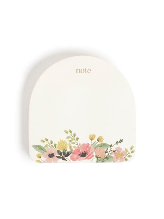 Sticky Notes, 3 x 3 in., 100 Sheets, Floral, Multicolor