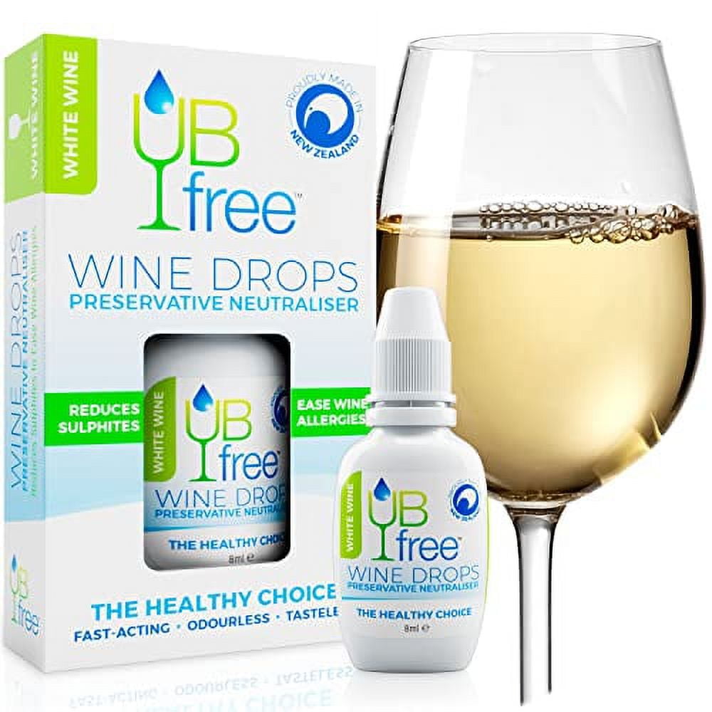 UB Free Wine Drops 1pk Natural Wine Sulfite Remover formulated for