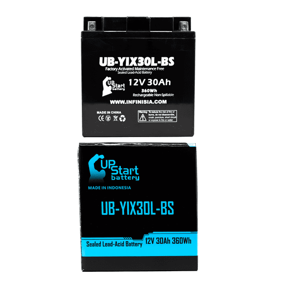 UB-YIX30L-BS Battery Replacement for 2013 Arctic Cat Wildcat 1000, X, 4, LTD, XX 1000 CC UTV - Factory Activated, Maintenance Free, Motorcycle Battery - 12V 30AH, UpStart Battery Brand