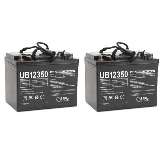UB12350 12V 35AH Internal Thread Battery for Golden Tech GC240 - 2 Pack