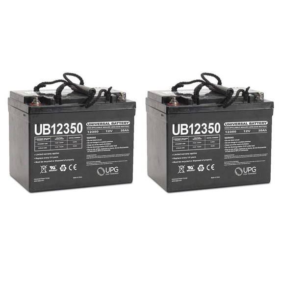 UB12350 12V 35AH Internal Thread Battery for Ranger Seasons Solo, IV - 2 Pack