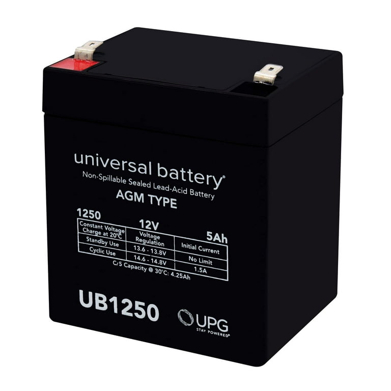 UB1250 12V 5AH Brinks Security Box Replacement Battery Walmart