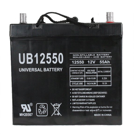UB12550 12V 55Ah Scooter Wheelchair Mobility Deep Cycle SLA AGM Battery