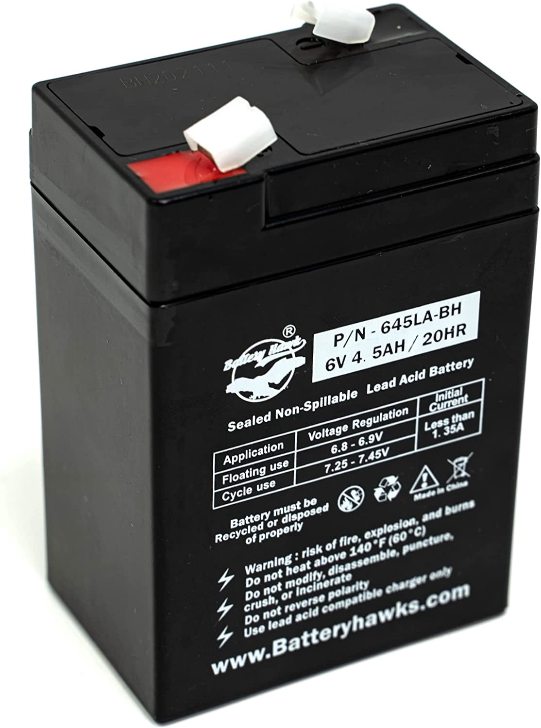 UB645 ELB-0604 Battery ELB0604 6V4.5AH 6V 4.5AH SLA Sealed Lead Acid for Exit Sign Emergency Light SLA0905 AH 4.0 AMP HOUR 120255
