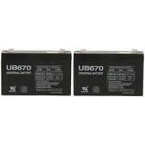 UB670 6 Volt 7 AMP SLA/AGM Battery 2 Pack + FREE SHIPPING!