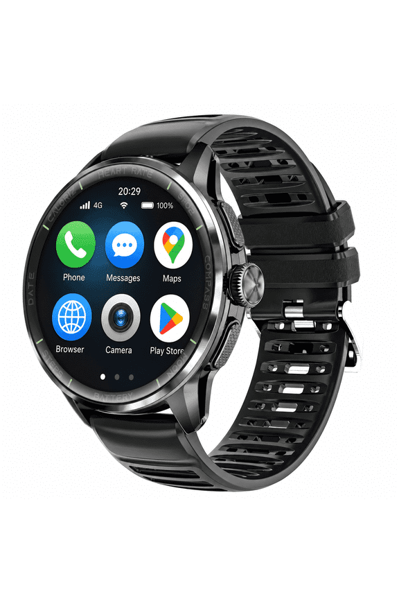 4G Android Smartwatch Phone with Sim Card Slot, 1.6 in Amoled, Gps, Rotating Camera, 3GB Ram, 32GB Storage Rom