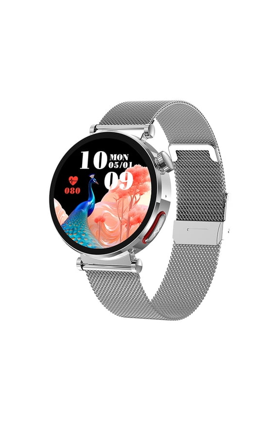 ET490 Smart Watch Women's Watch Sports Bluetooth Call Leather Strap
