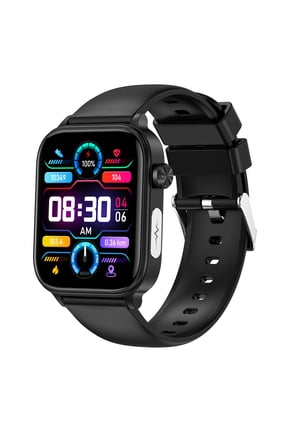 ET570 Smart Watch Bluetooth Call Sports Watch 1.96inch AI Voice Assistant Silicone Strap