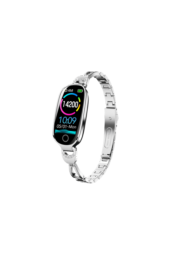 F81 Fashion Sports Smart Watch Steel Strap Bluetooth Women's Watch Message Reminder