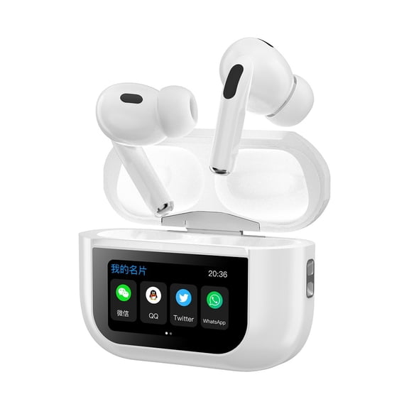 UBABAI WT-2 Smart Wireless Bluetooth Headset with Display ANC TWS GPS