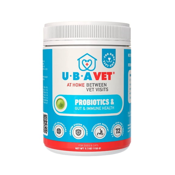 UBAVET Floradox Probiotic Powder for Dogs and Cats, 5.3 oz  for Digestion & Immune Health