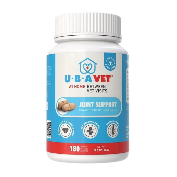 UBAVET UBASPORT Advanced Joint Care Tablets for Dogs & Cats (180 ct)