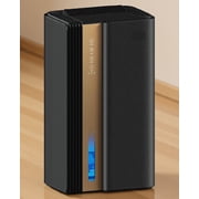 UBBO 95oz Dehumidifiers for Home, 1000 Sq.Ft Dehumidifier with Drain Hose - Auto Shut Off, Timer, Sleep Mode & Drain Hose - 7 Color Light for Bedroom, Bathroom, RV - Black Gold