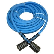 uberflex kink resistant pressure washer hose 1/4" x 50' 3,100 psi with (2) 22mm