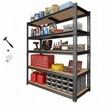 Heavy Duty Garage Shelving Unit, 36 in L x 18 in D x 72 in H Adjustable ...