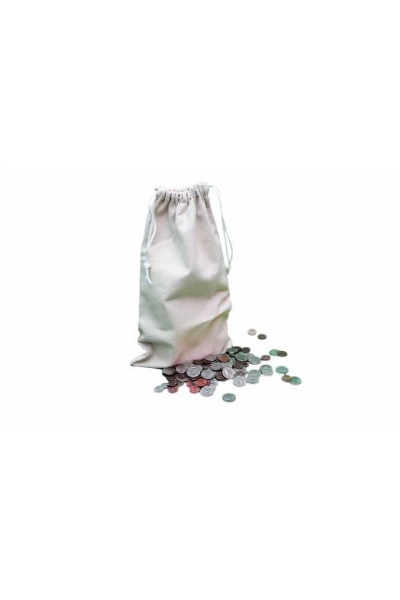 12 x 19 Inches Standard Size Heavy Duty Flat Bottom Coin Bags with Draw Strings, 5-Pack (STFBDS5)