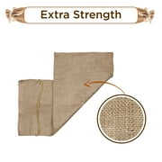UBICON Burlap Sand Bag with Natural Jute Draw String - Size: 14" x 26" - Sandbags 50lb Weight Capacity - Sandbags for Flooding - Sand Bag - Flood Water Barrier (1)