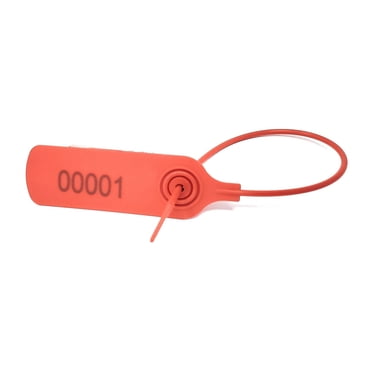 Custom Plastic Security Seals - 250mm Tamper Proof Seals For Fire Extinguishers & Shipping