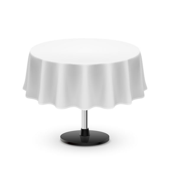 UBICON Premium Cotton Blend Round Tablecloth - Durable, Wrinkle-Resistant, Shape-Retaining - Versatile & Elegant for Any Occasion