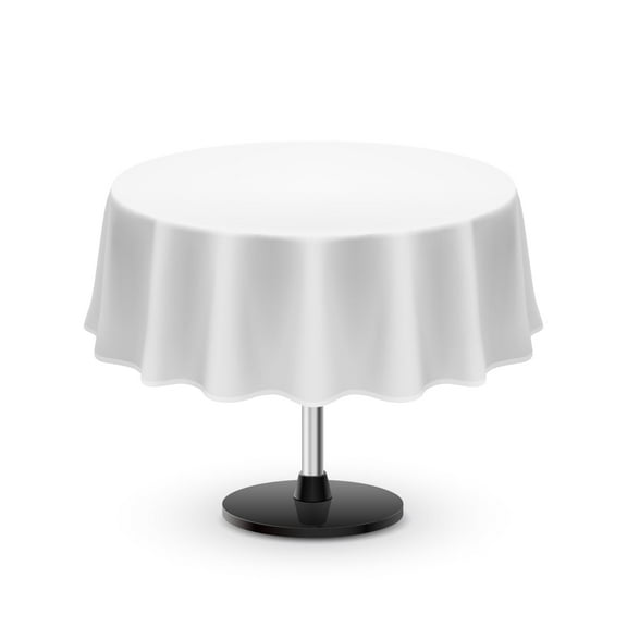 UBICON Premium Cotton Blend Round Tablecloth - Durable, Wrinkle-Resistant, Shape-Retaining - Versatile & Elegant for Any Occasion