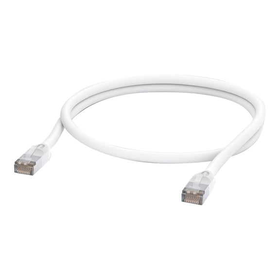 Ubiquiti UniFi - Patch cable - RJ-45 (M) to RJ-45 (M) - 3.3 ft - 0.2 in - STP - CAT 5/5e - molded, outdoor, rugged - white