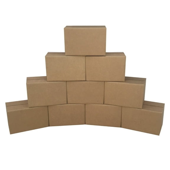 UBMOVE Single Wall Standard Moving Boxes, Foldable, 16x10x10 inch, 10 Count, 1 Pack