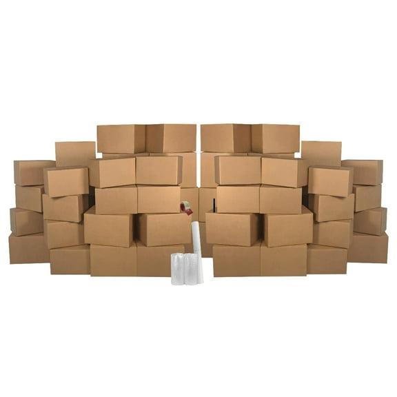 UBMOVE 4 Room Basic Kit 52 Moving Boxes & Packing Materials