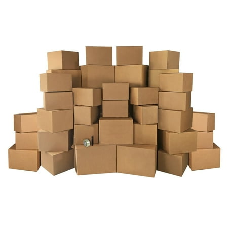 UBMOVE 4 Room Economy Kit- 46 Moving Boxes & Packing Supplies