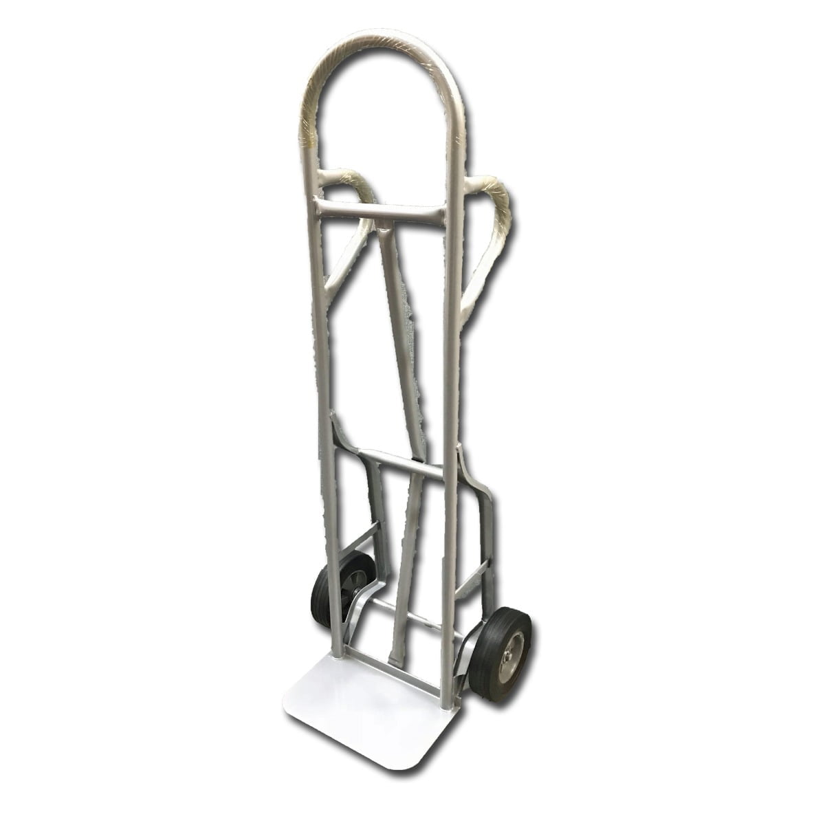 UBMOVE Handtruck 55 Silver 32 Dual Handle with 8" Semi Pneumatic Wheels Hand Truck