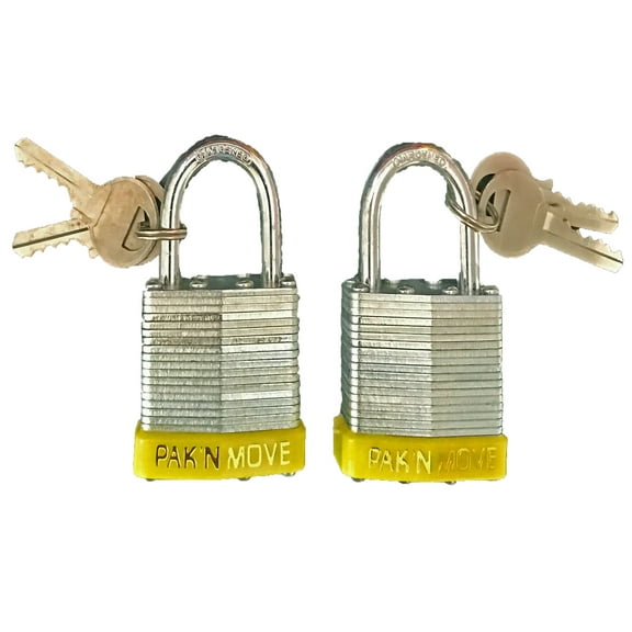 UBMOVE Moving PadLock 1-1/2" (2 Pack) Chrome Heavy Duty Moving and Storage