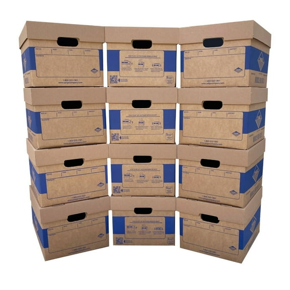 UBMOVE Office Moving Storage Boxes (12 Pk) Miracle File Moving Boxes 15x12x10