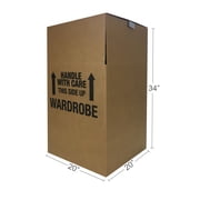 UBMOVE Pack of 2 Shorty Wardrobe Box 20" x 20" x 34"