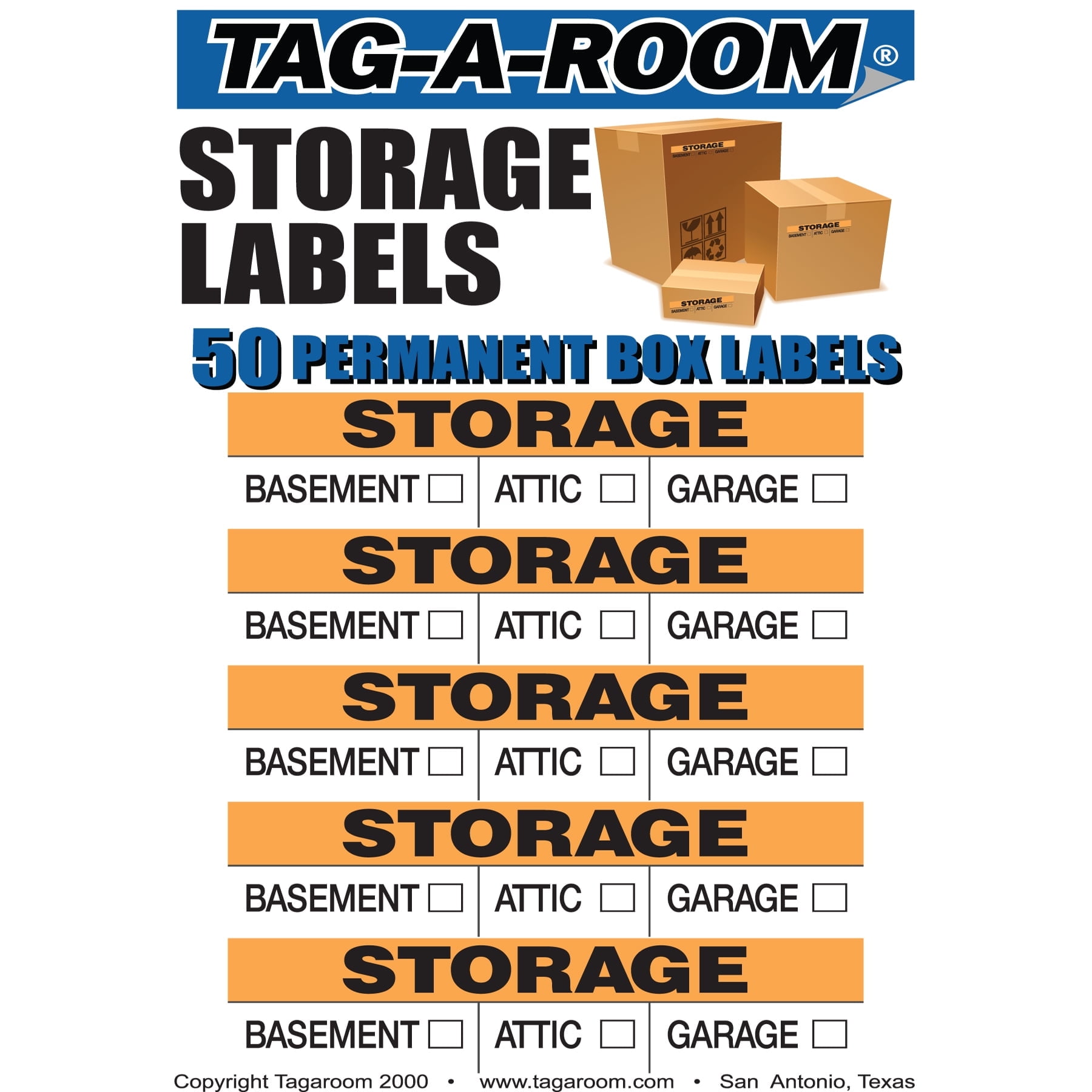 UBMOVE Storage Moving Labels Identify box contents with 50 labels ...