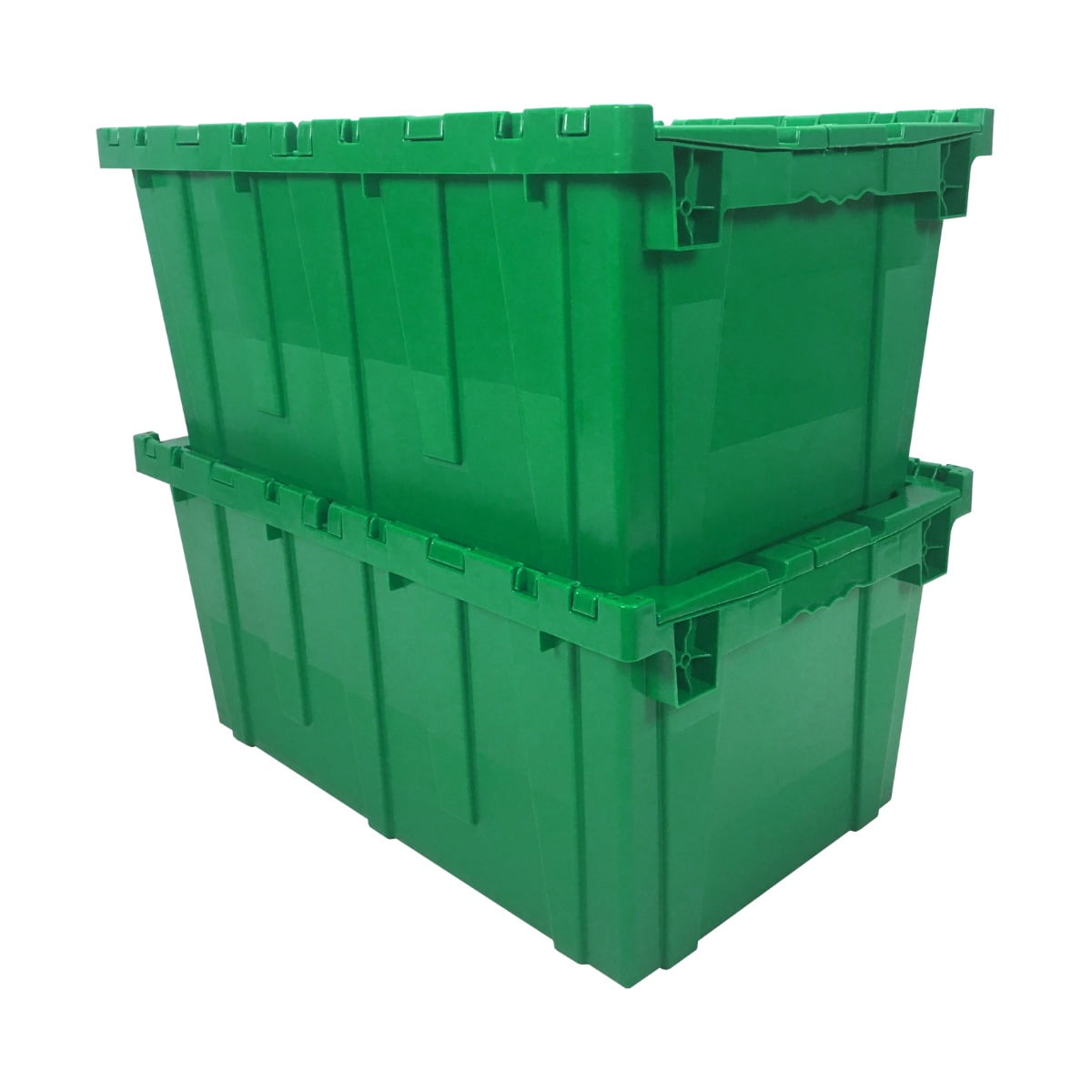 GreenMade FlipTop Large Capacity Clear Plastic Storage Tote, 2