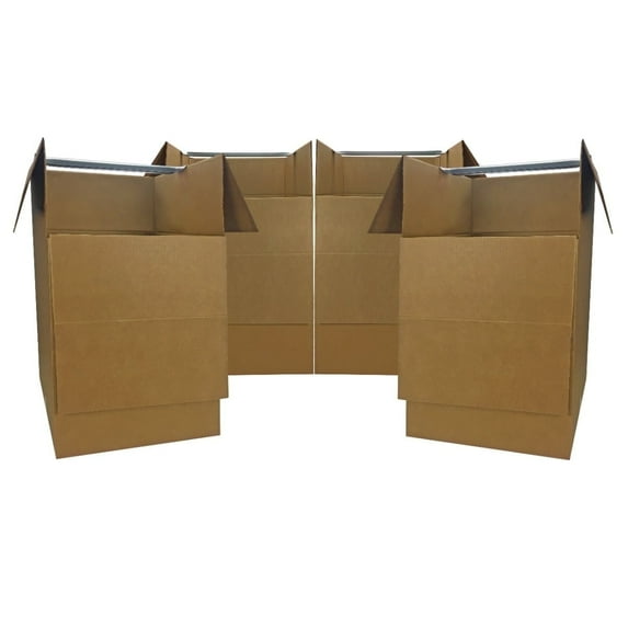 UBMOVE Wardrobe Boxes - Foldable, Single Wall, 24 x 24 x 40 in, 4 Count, 1 Pack