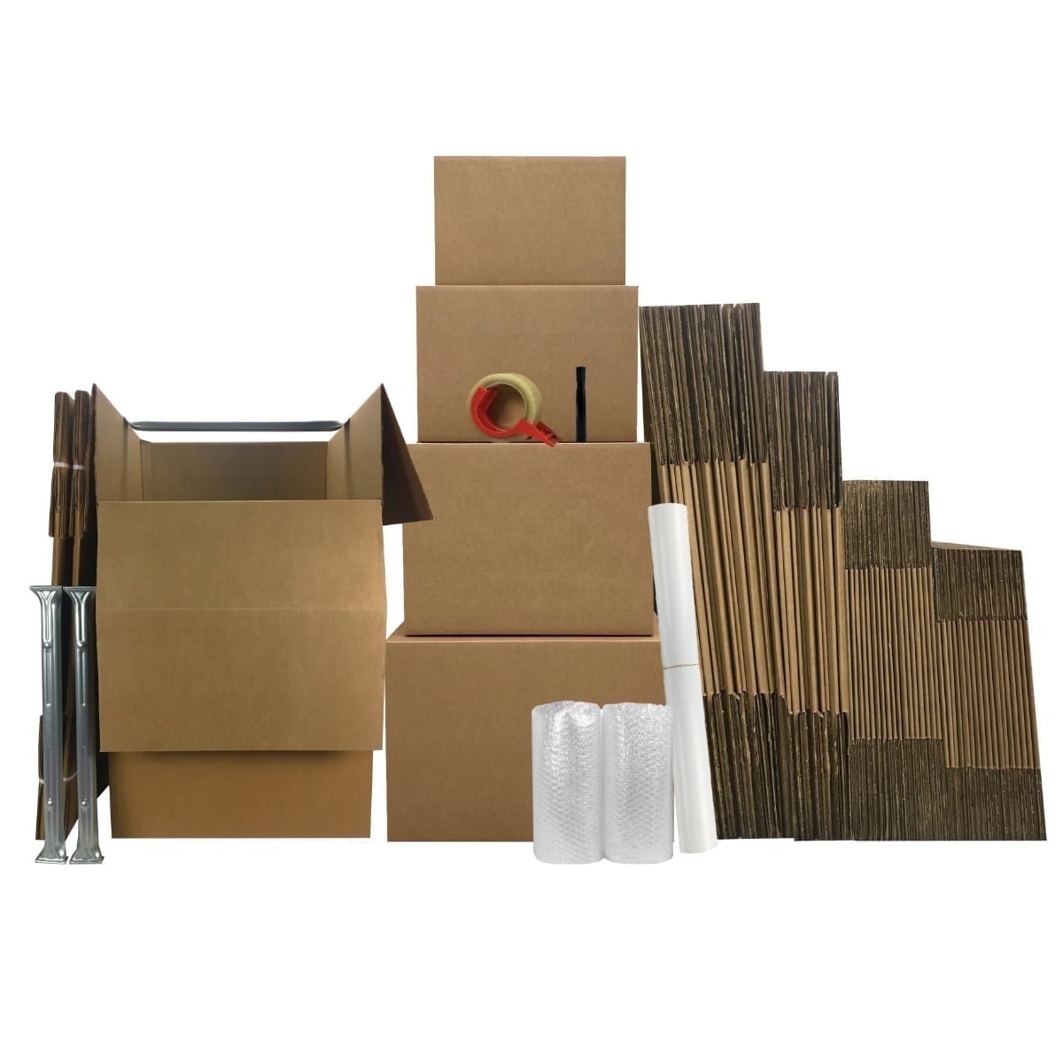 UBMOVE, Wardrobe Moving Kit, #5, Brown, Includes 52 Boxes and Supplies ...