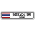 thumbnail image 1 of UBON RATCHATHANI THAILAND Street Sign Thai flag city country road wall gift, 1 of 5
